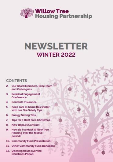 Newsletter Winter 2022 front page